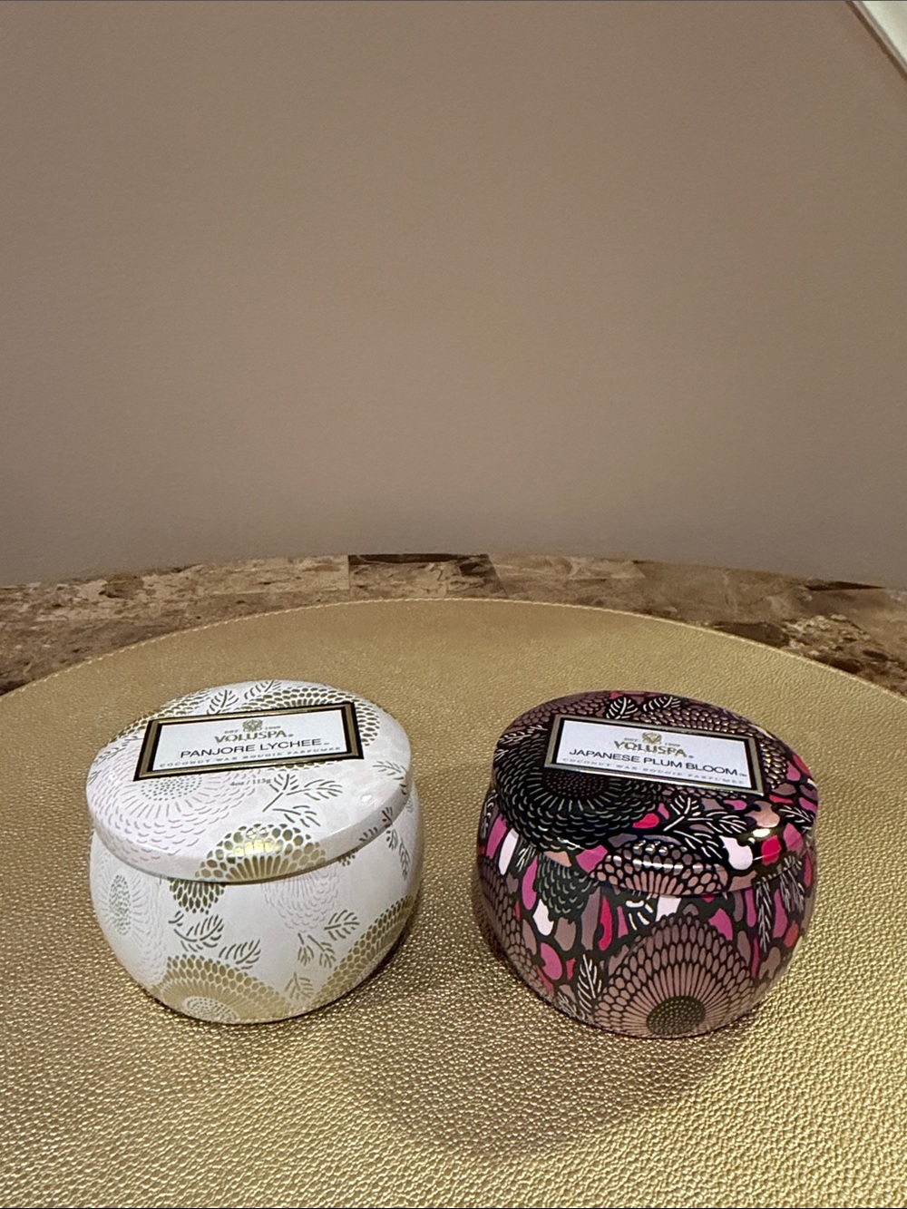 Voluspa Mini Tin Candles, Set/2